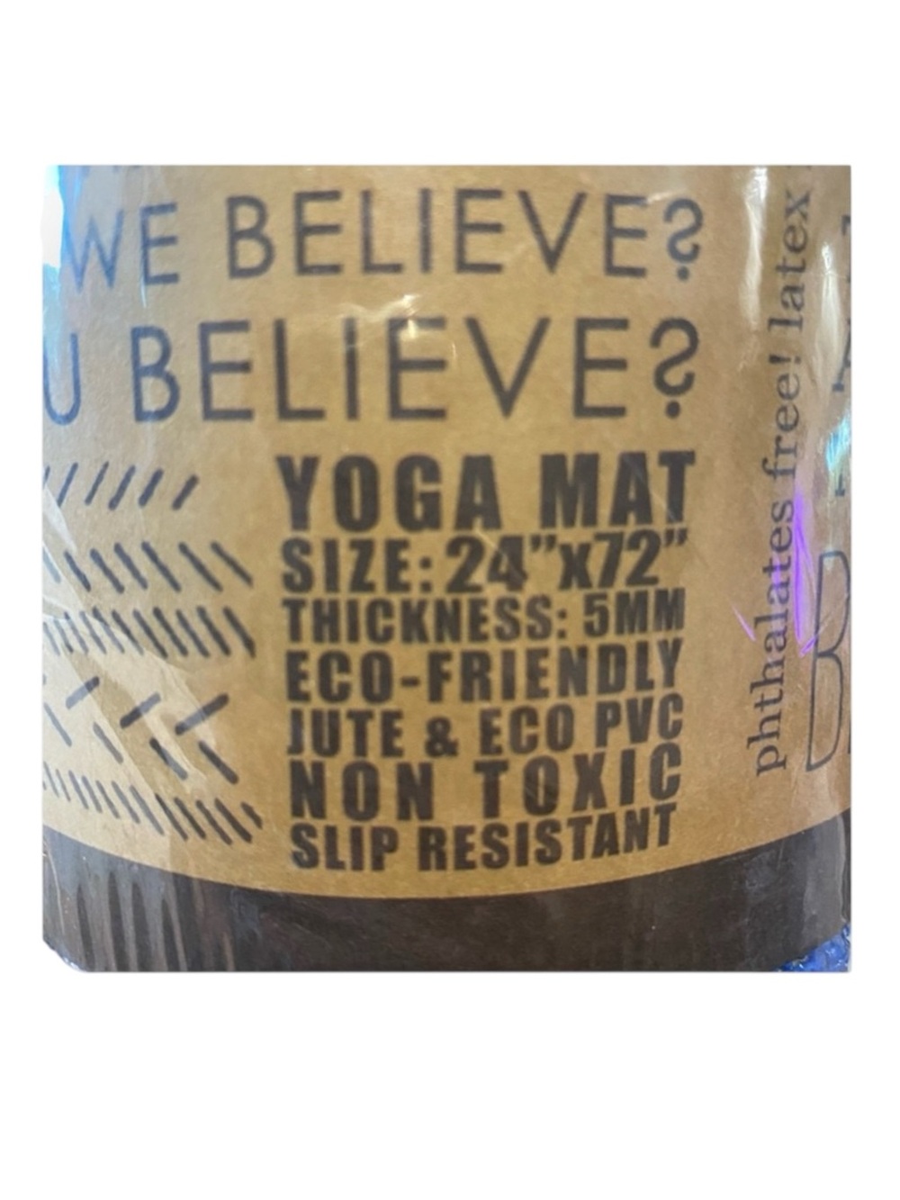 new Affirmats x Patrick Cooper 𓁹 Live Authentic Yoga Mat 𓁹 Blue Silk 5mm Thick - Picture 10 of 16
